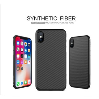 Ốp lưng iphone x / xs/ xs max sợi carbon hiệu nillkin chính hãng