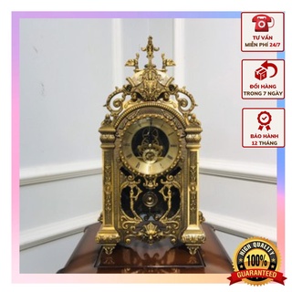 Đồng hồ để bàn thuần đồng mặt mang phong cách tân cổ điển sang trọng DH11.