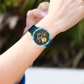 Diamond PC Screen Protector Case for Samsung Galaxy Watch Active Shock-Proof Anti-fall Protective Cover Bumper Shell