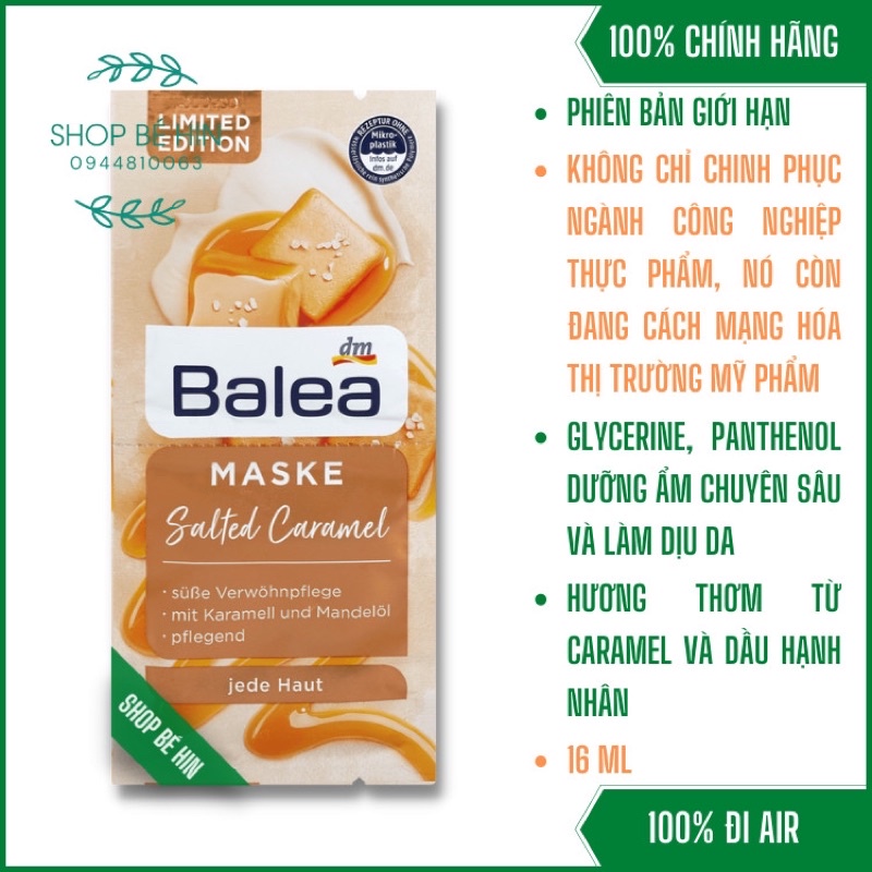 Mặt nạ dưỡng da BALEA dưỡng ẩm chuyên sâu, sáng da, chống lão hoá, Hàng Đức chính hãng