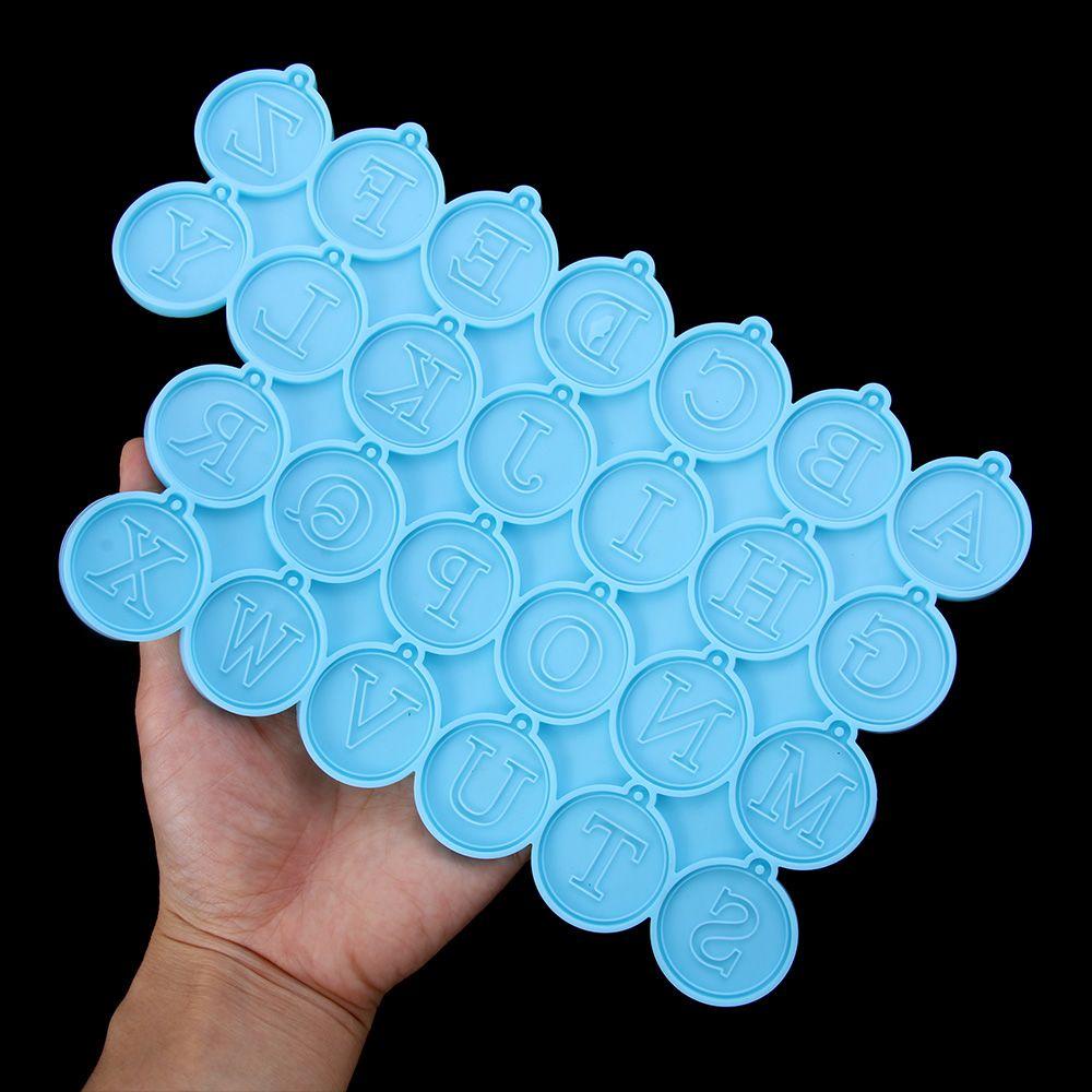 Khuôn Silicone Làm Bông Tai Bằng Epoxy UV Hình Chữ Cái Tiếng Anh