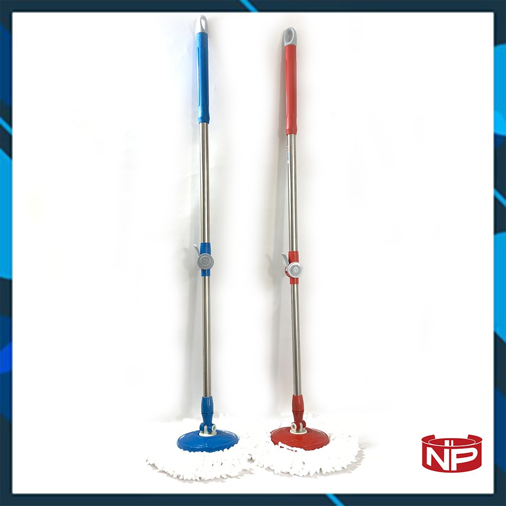 Bộ cây lau nhà thông minh 360 độ tự vắt THC Easy Mop - cây lau inox mâm nhựa