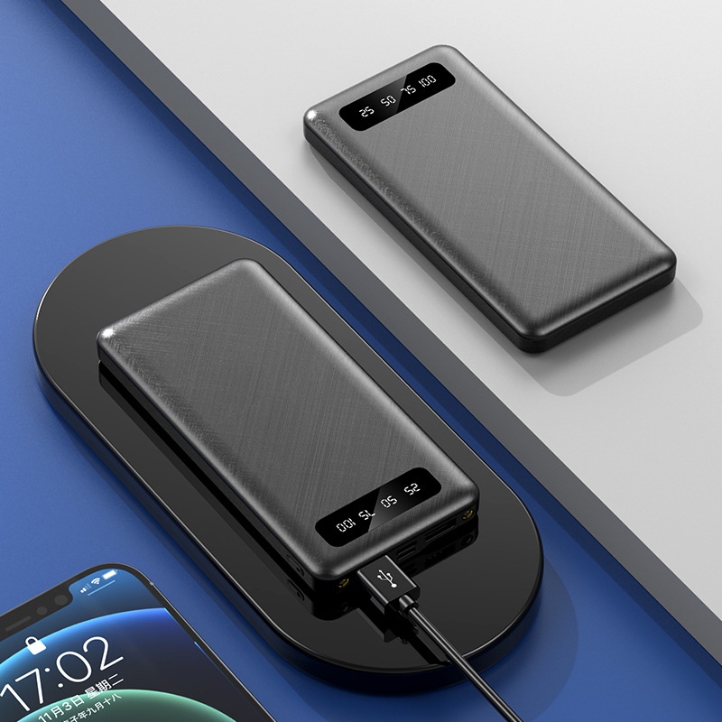 Pin Sạc Dự Phòng 10000mAh Mini Màn Hình Kỹ Thuật Số Sáng Tạo Tiện Dụng