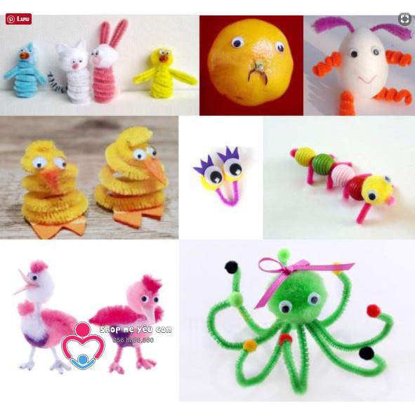 MẮT THÚ có sẵn keo - Mắt giả gắn thú nhồi bông, làm đồ handmade nhiều kích cỡ