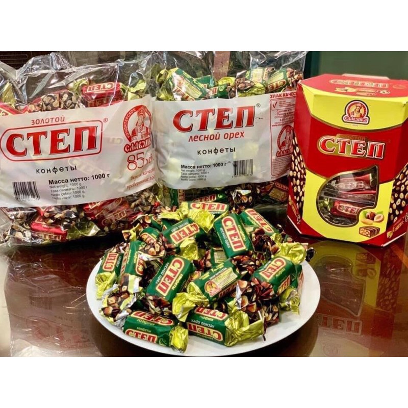 Kẹo Cten Xanh Socola Hạt dẻ Date Mới