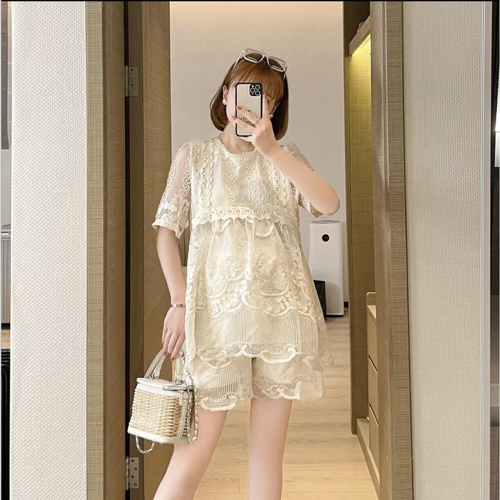 Set Áo Quần Bầu Bộ Bầu Xinh SAQ154