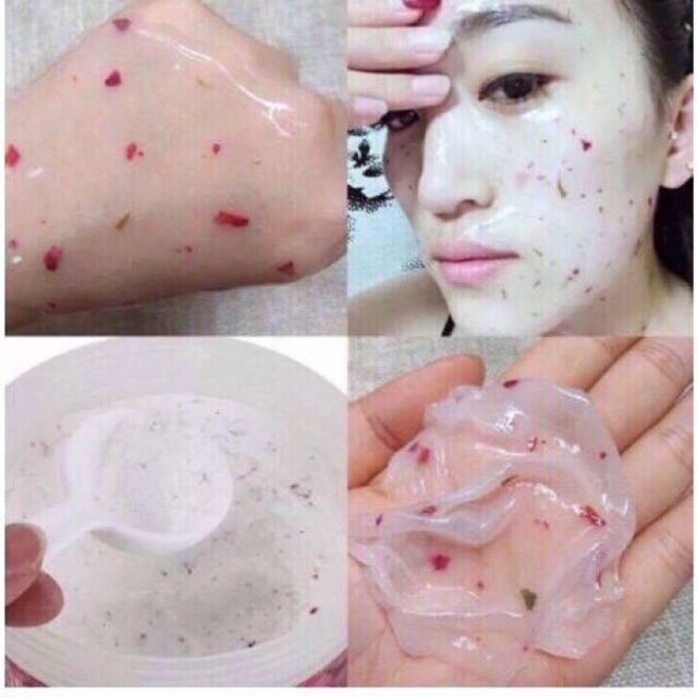 Mặt nạ dẻo hoa hồng cánh colagen dùng cá nhân và spa