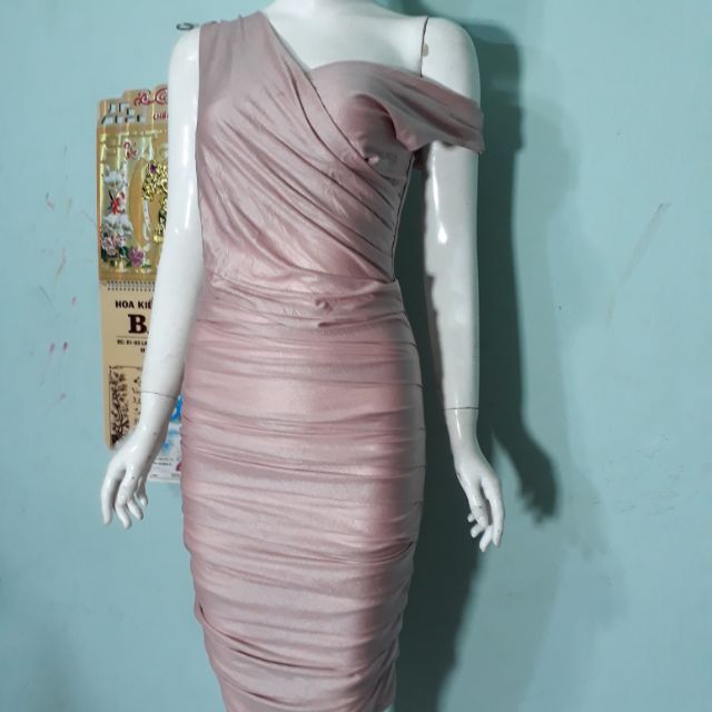 Đầm body xếp nhún eo