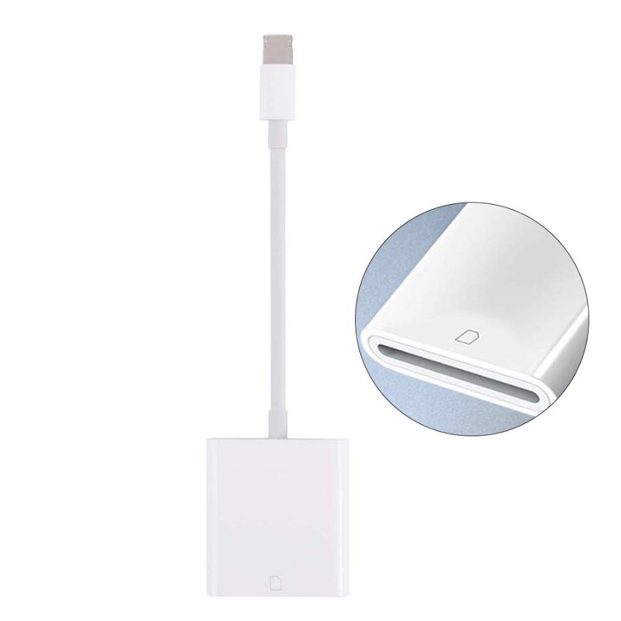 [Mã ELFLASH5 giảm 20K đơn 50K] Đầu Đọc Thẻ Nhớ OTG SD / TF / SDHC Cho IPhone IPad Tablet hỗ trợ ios 12