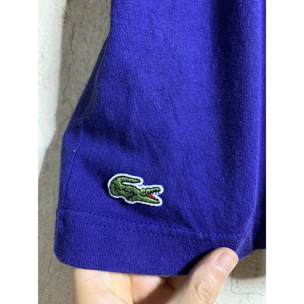 Áo ngắn tay cổ tròn tee hiệu LACOSTE chính hãng secondhand