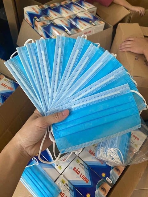 HỘP 50 CHIẾC KHẨU TRANG Y TẾ 4 LỚP HÀNG CHUẨN
