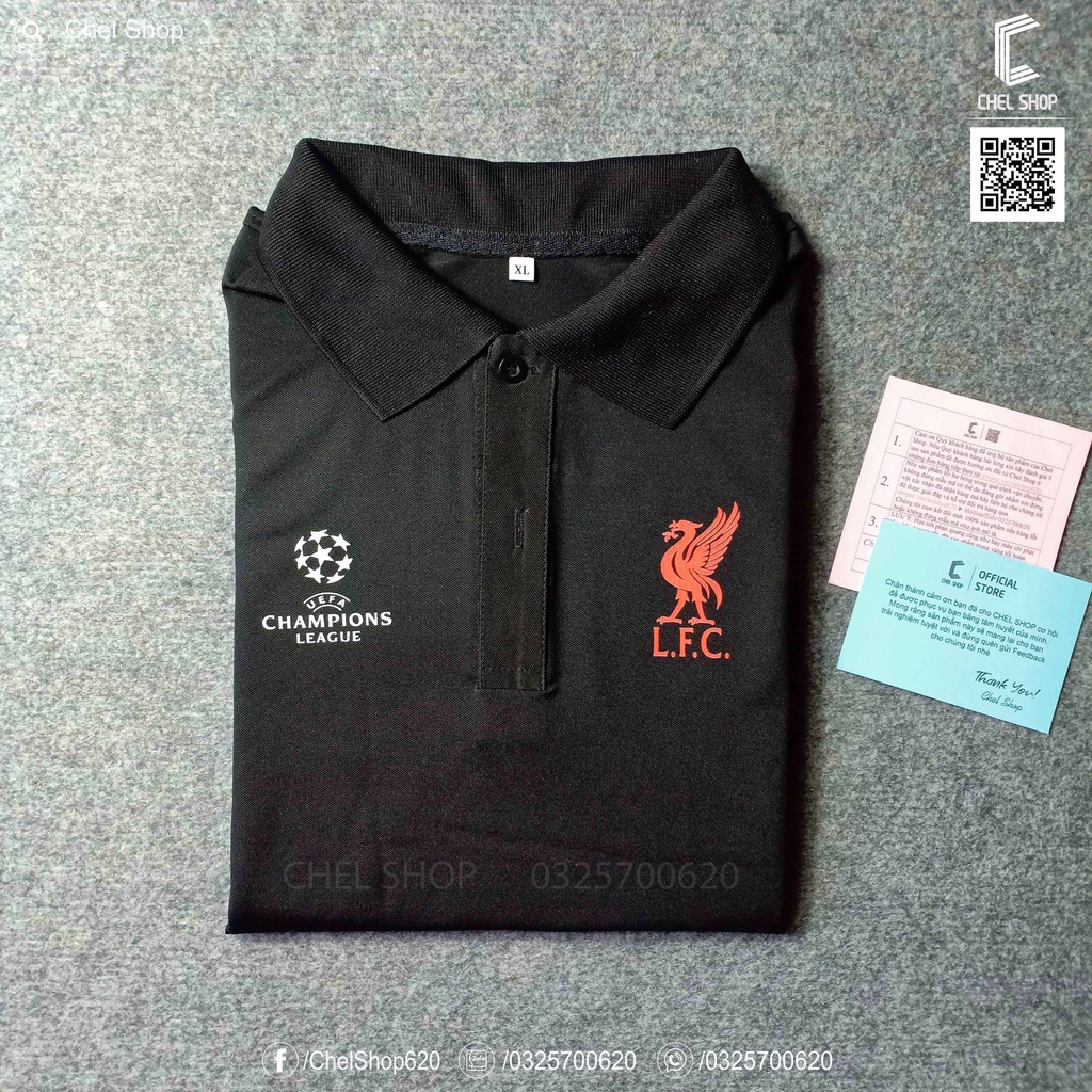 Áo polo cao cấp Liverpool UCL [ẢNH THẬT]