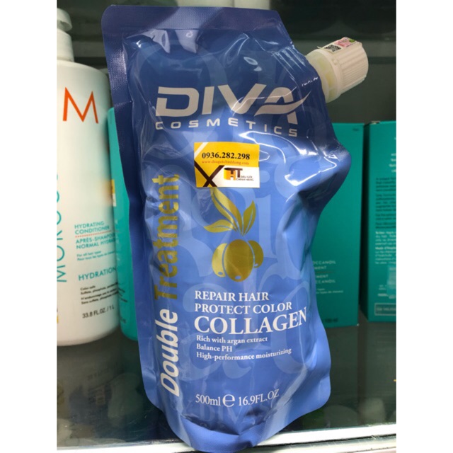 Hấp túi tóc siêu mềm diva collagen 500ml