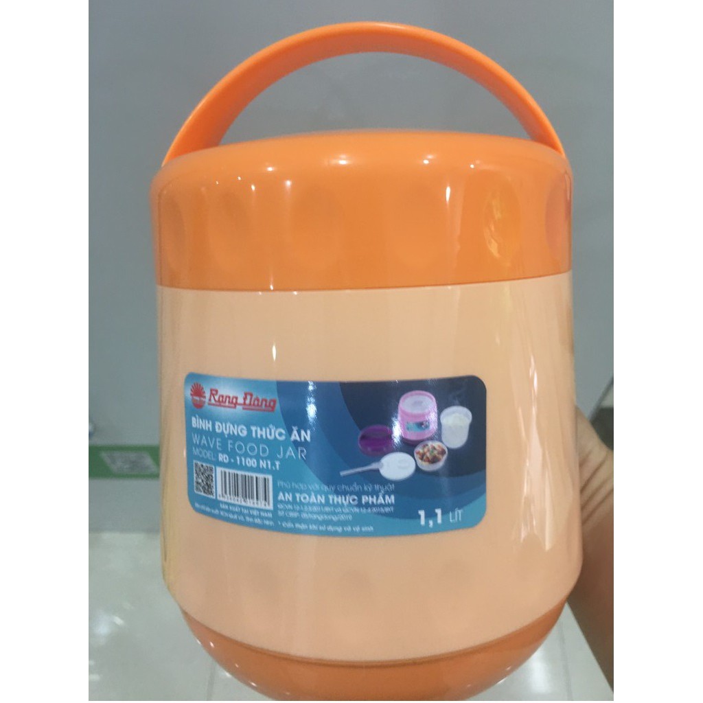 Bình Đựng Thức Ăn Rạng Đông 1,1 Lít - RD 1100 N1.T