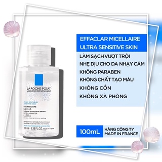 NƯỚC TẨY TRANG DA NHẠY CẢM (100ml ) Laroche Posay Micellar Ultra