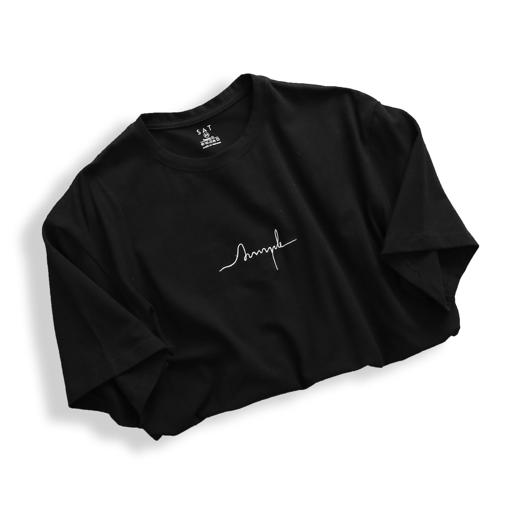 Áo thun trơn, T'shirt Basic Simple cổ tròn SAT SP-01 unisex, vải cotton mềm mịn, dày dặn, trẻ trung chuẩn form
