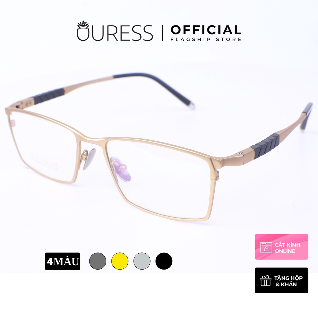Gọng kính titanium SW10003 thời trang nam siêu nhẹ siêu bền OURESS