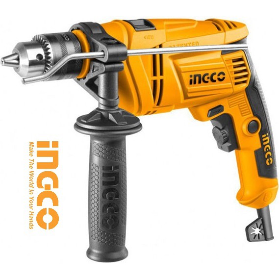 INGCO Máy khoan có khoan búa 13mm 650W Impact Drill ID6538E