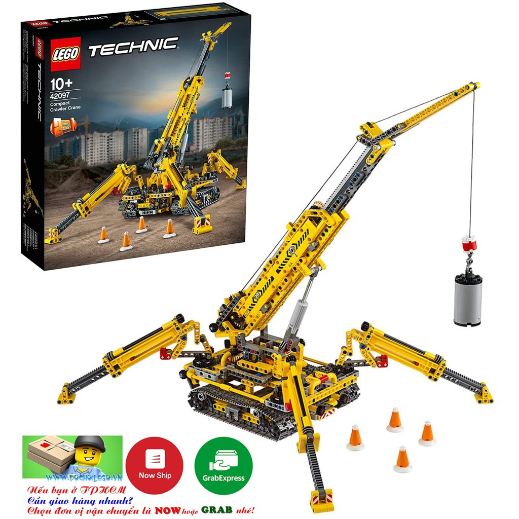 42097 Đồ chơi lắp ráp Iego Technic Compact Crawler Crane - Xe cần trục bánh xich