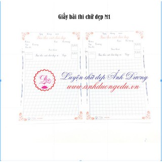 [Chính hãng] Giấy Thi Kiểm Tra Chữ Đẹp Ánh Dương - Giấy Học Sinh Cao Cấp Chống Lóa Mỏi Mắt