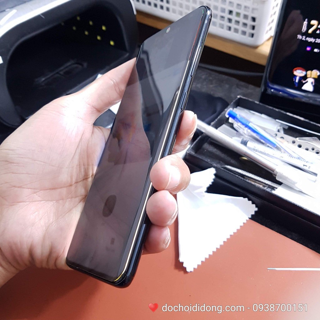 Cường lực oppo A5s A7 Chống Nhìn Trộm Full Màn Cảm ứng mượt mà Tặng Kèm Khăn Lau