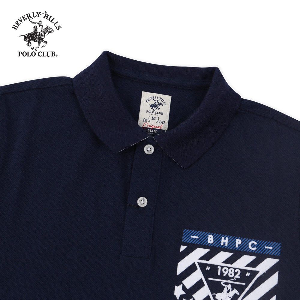 Beverly Hills Polo Club - Áo polo Ngắn tay Nam Slimfit Navy NV- BHPC PMSSS20TL048