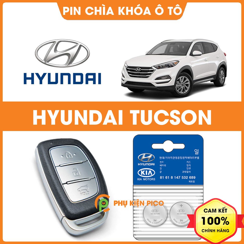 Pin chìa khóa ô tô Hyundai Tucson chính hãng Hyundai sản xuất tại Indonesia 3V Panasonic
