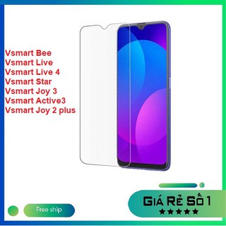Kính cường lực thường trong suốt không full màn hình Vsmart Joy 3/ Active 3/ Live/ Live 4/ Bee/ Star/ Joy 2 plus