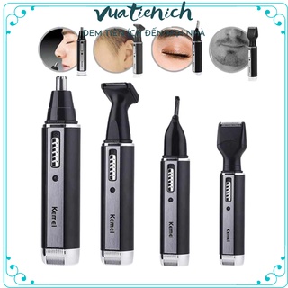Máy Cạo Râu Cao Cấp 3 Lưỡi Tròn ES178 Tích Hợp Tông Đơ/ Máy Cạo Râu Đa Năng KEMEI 4 in 1/ Tông Đơ Cắt Tóc, Chấn Viền T9