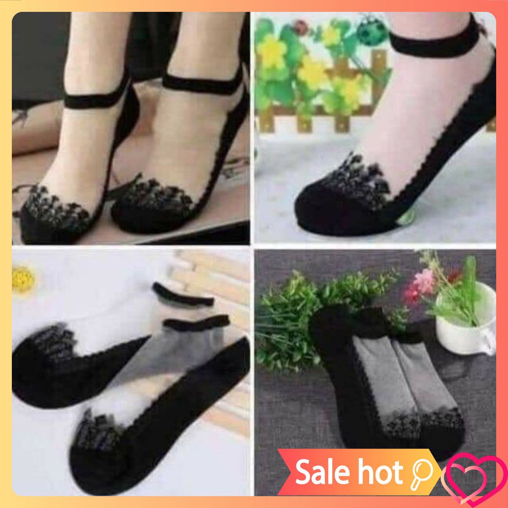 Combo 10 đôi tất ren công chúa cho nữ