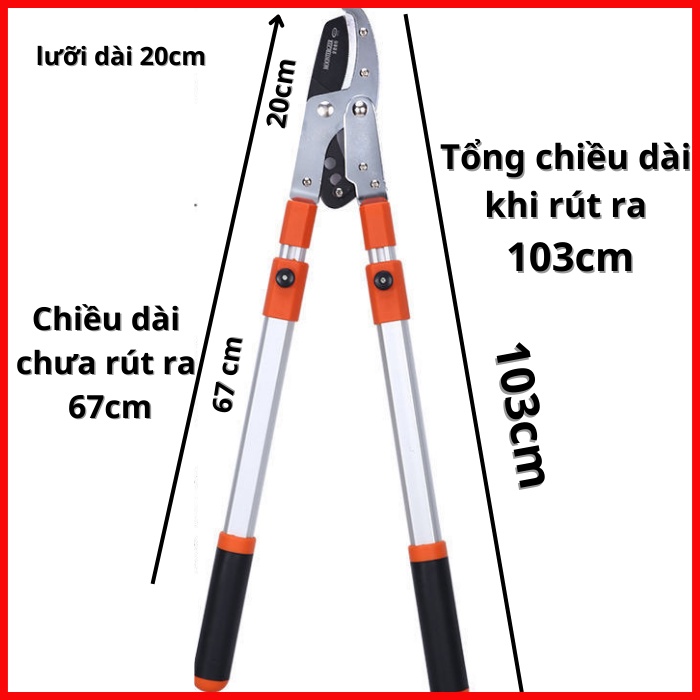 Kéo cộng lực SK5 cắt cành to trên cao-Nhập khẩu từ Japan