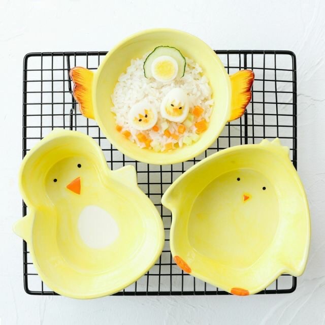 Bát Sứ Gà Vàng Cho Bé Ăn Dặm
