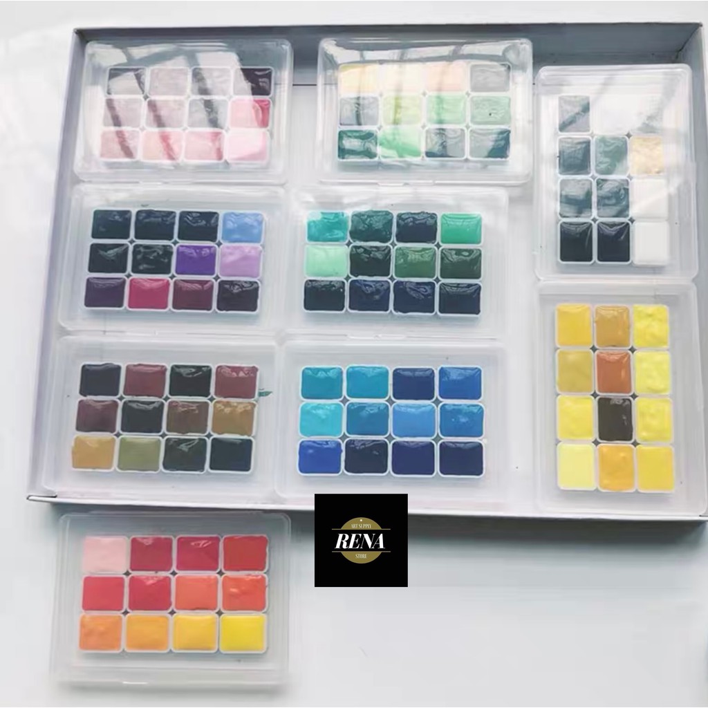 Pocket Holbein set 12/24 màu tặng kèm giấy