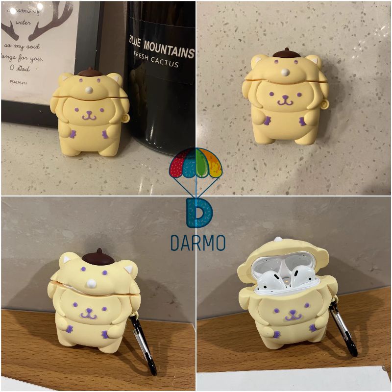 Case bảo vệ tai nghe Pro/1/2/3 pompompurin cinnamonroll sanrio cosplay voi vàng
