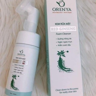 Kem rửa mặt nhân sâm đỏ hàn quốc Orenya