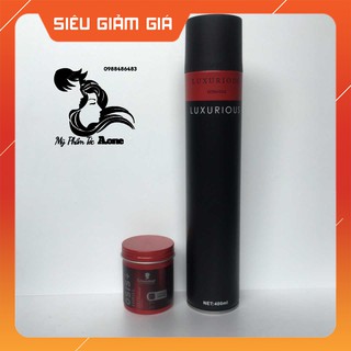 GÔM XỊT TÓC LUXURIOUS 420ml +SÁP VUỐT TÓC OIS THRILL