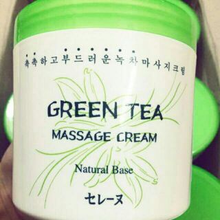 Kem Massage Trà Xanh - Green Tea Massage Cream Dùng Tại Nhà Hoặc Spa Chăm Sóc Da Mặt