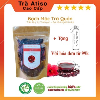 [CAO CẤP] Trà Atiso Đỏ (Hibiscus, Hoa Dâm Bụt) Sấy Khô Nguyên Bông Đà Lạt 100g