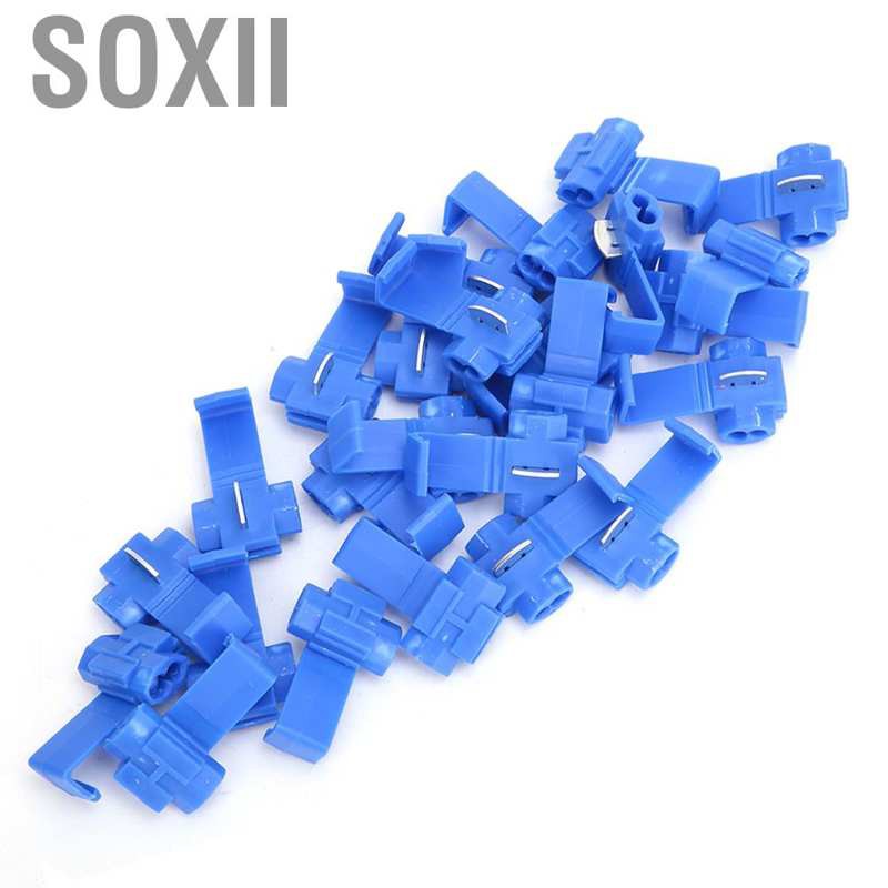 Soxii 25Pcs Solderless Quick Splice Snap Wire Connector 0.75-2.5mm²/AWG 14 to 18