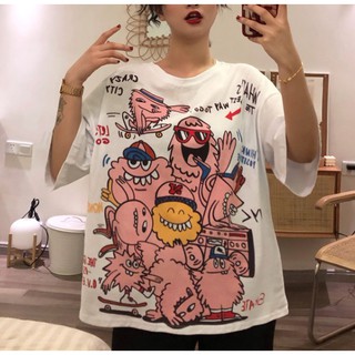 Áo thun nữ over size hoạ tiết trẻ trung, vải cotton mềm mại mát lạnh, co giãn 4 chiều