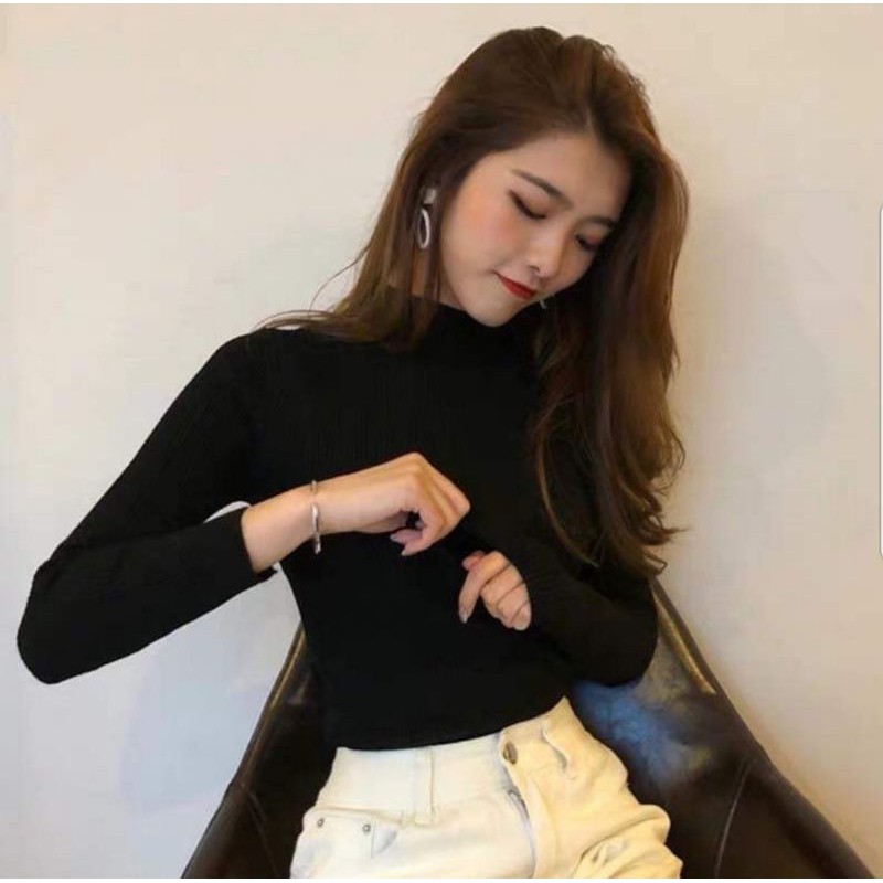 ÁO LEN cổ 3p QC mềm mịn, co giãn tốt
