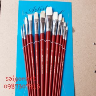 CỌ VẼ SƠN DẦU, ACRYLIC, LÔNG DÊ CHUYÊN NGHIỆP 12CỌ LẺ