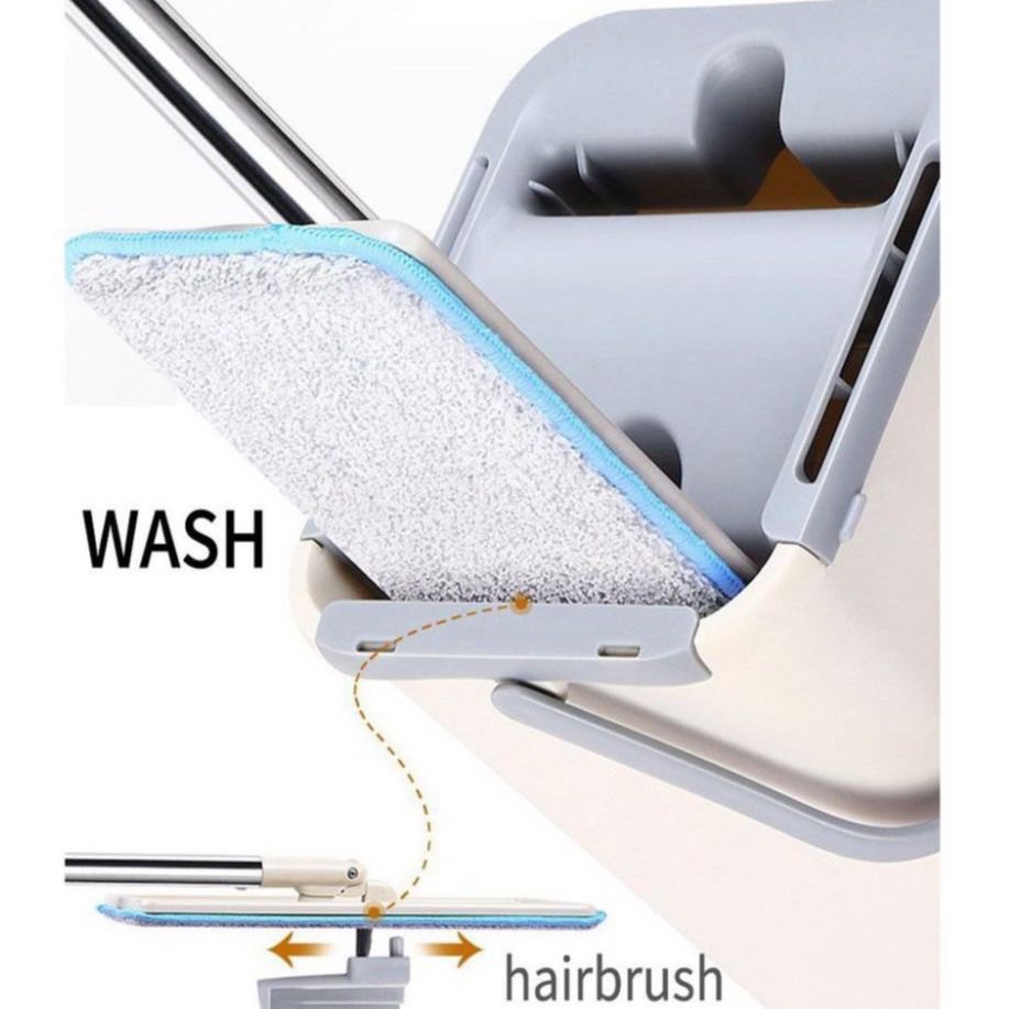 Bộ Cây Lau Nhà Thông Minh Tự Vắt MOP Z9, Cây Lau Nhà Siêu Thấm Hút, Vắt Nước Cực Khô Làm Sạch Sàn