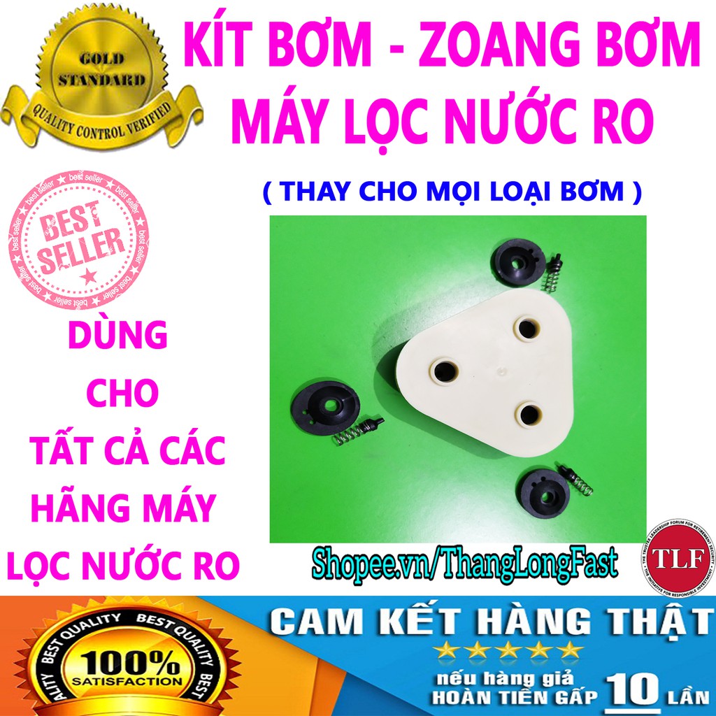 BỘ KIT BƠM MÁY LỌC NƯỚC - PHỚT BƠM - ZOANG BƠM MÁY LỌC NƯỚC - GIOĂNG PHỚT ĐẦU BƠM