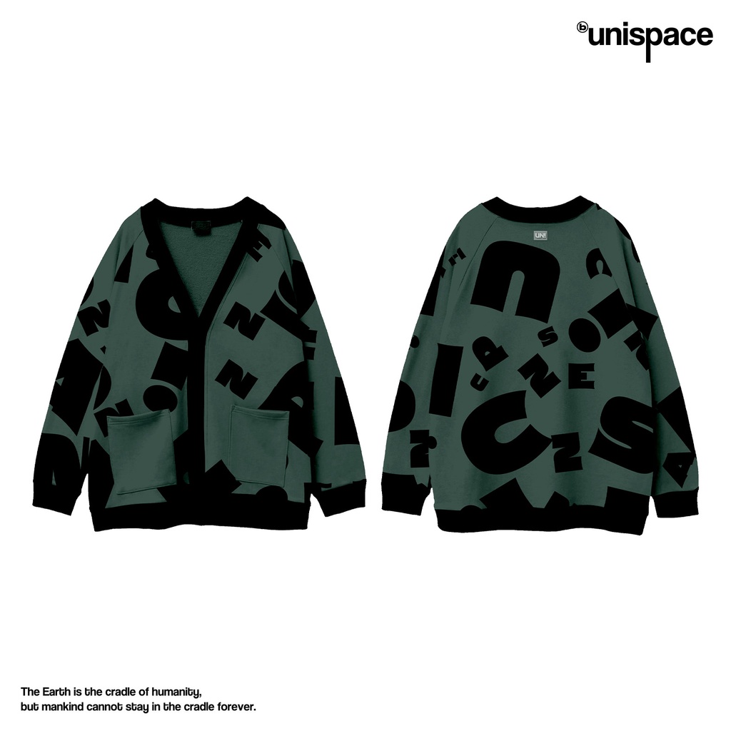 Áo cardigan By UniSpace Signature áo khoác unisex nam nữ vải nỉ You Good
