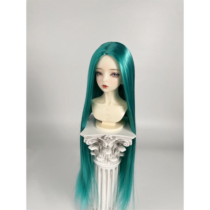 Tóc búp bê BJD - Tơ silk- Kiểu dài 2 mái 1/3