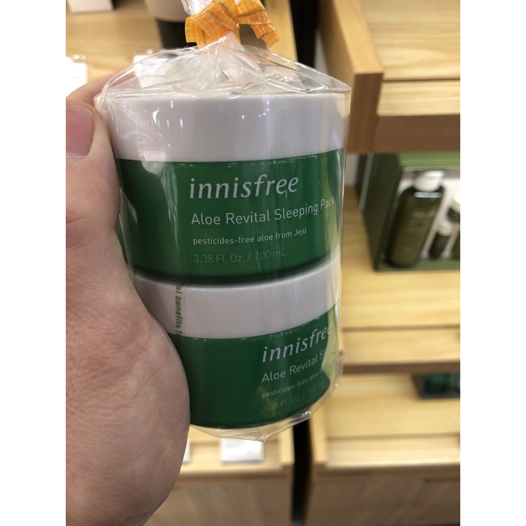 Mặt nạ ngủ dưỡng da nha đam Innisfree Aloe Revital Sleeping Pack