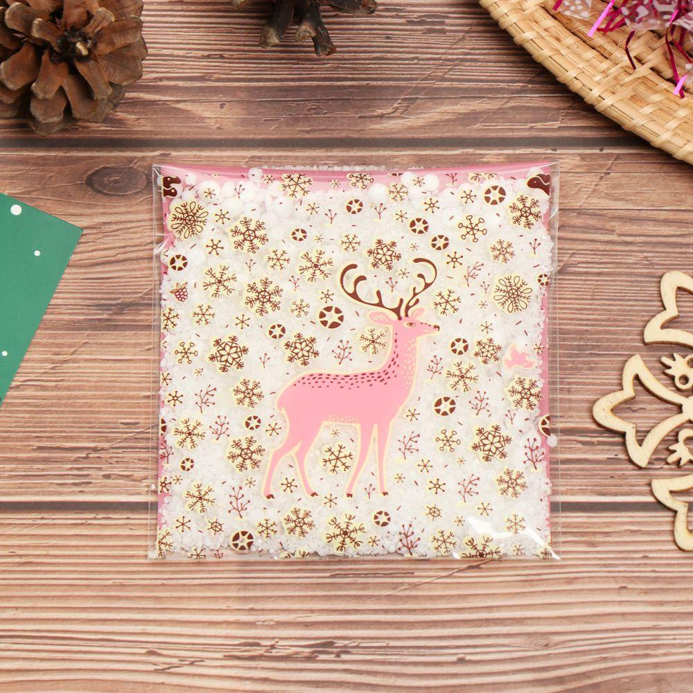 Set 100 Túi Đựng Bánh Kẹo Giáng Sinh Dễ Thương