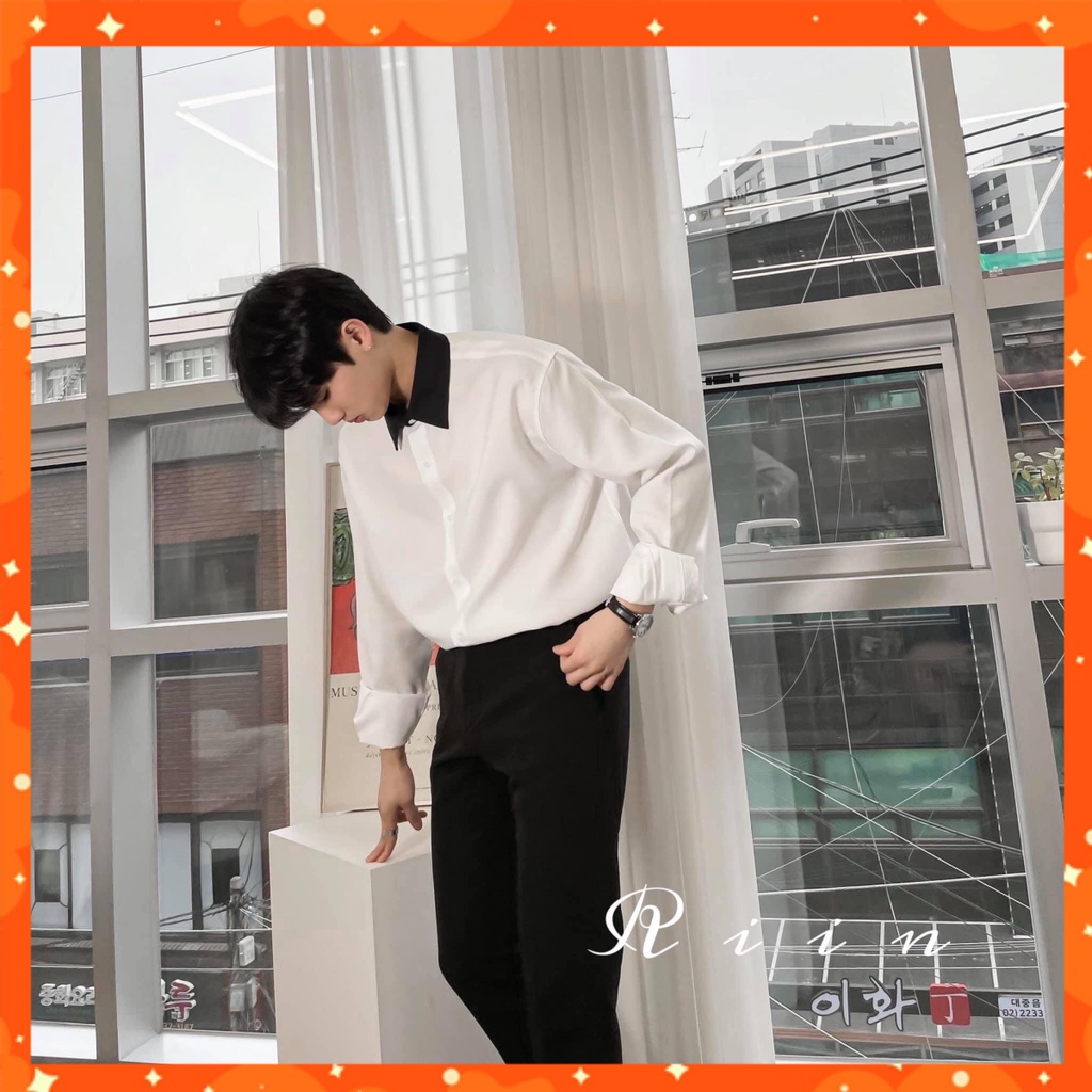 Áo sơ mi nam phong cách cổ điển nhẹ nhàng 2022