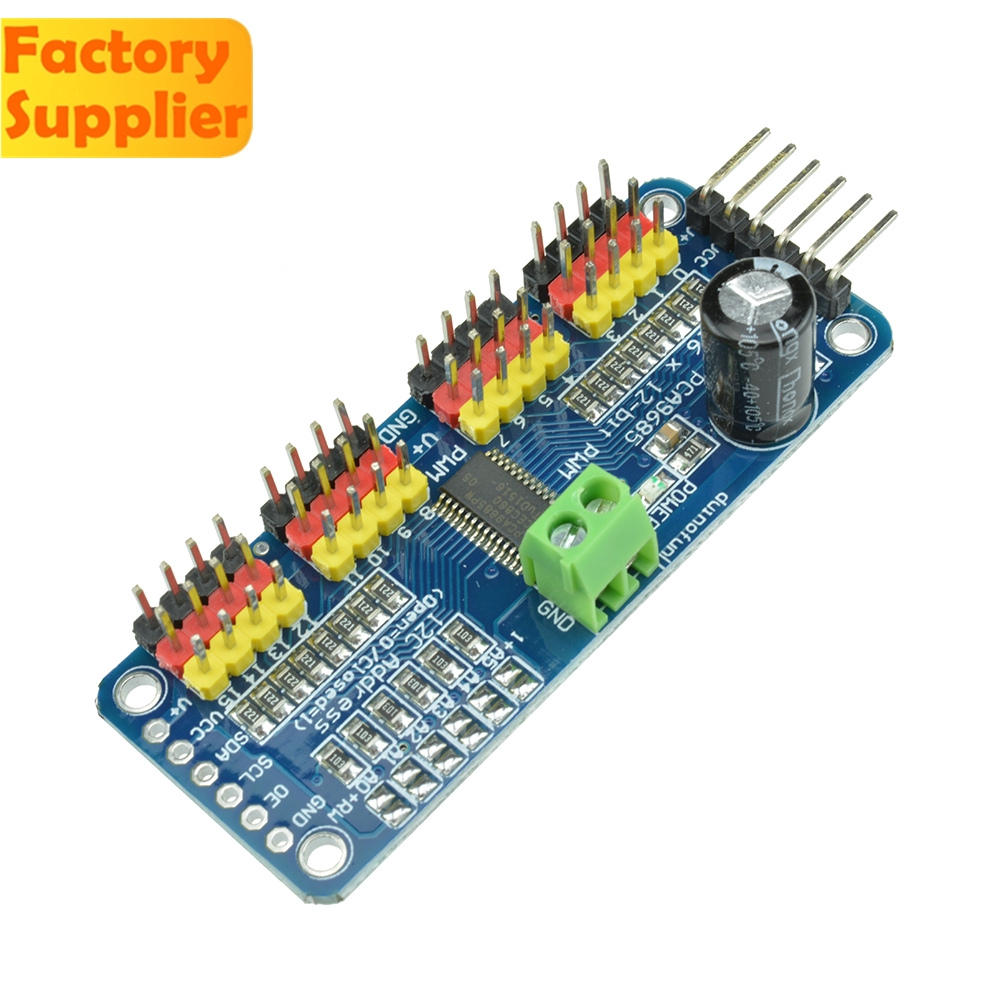 Mô Đun Pca9685 16ch 12-bit Pwm I2C Iic Giao Diện I2C Iic Cho Arduino